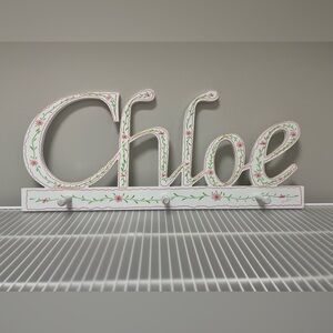 Floral White and Pink Wall Decor